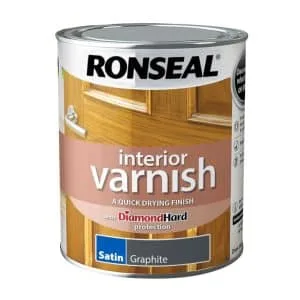 RONSEAL Ronseal Interior Varnish Satin 750ml Graphite