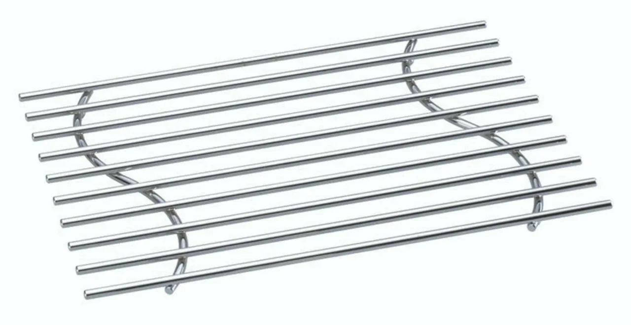 kctrivet49 KitchenCraft Chrome Plated Large Deluxe Heavy Duty Trivet - Image 1